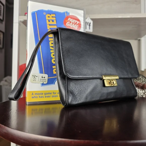 FOSSIL Black Genuine Leather Memoir Diary Clutch SL4317 - Picture 4 of 12